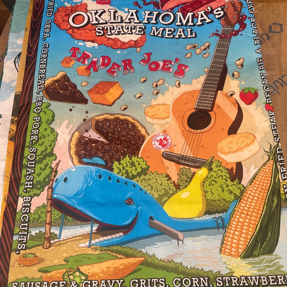 Trader Joe's Oklahoma's State reusable tote bag